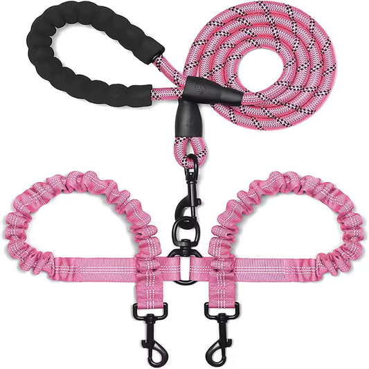 Dual No-Tangle Dog Leash 2-Pack