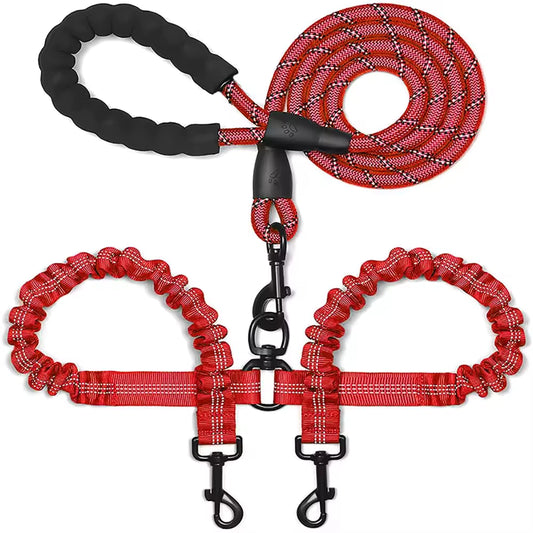Dual No-Tangle Dog Leash 2-Pack